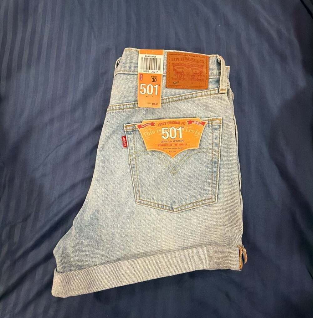 Levi's Women's 501 Original Fit Straight Leg Button-Fly Denim Shorts